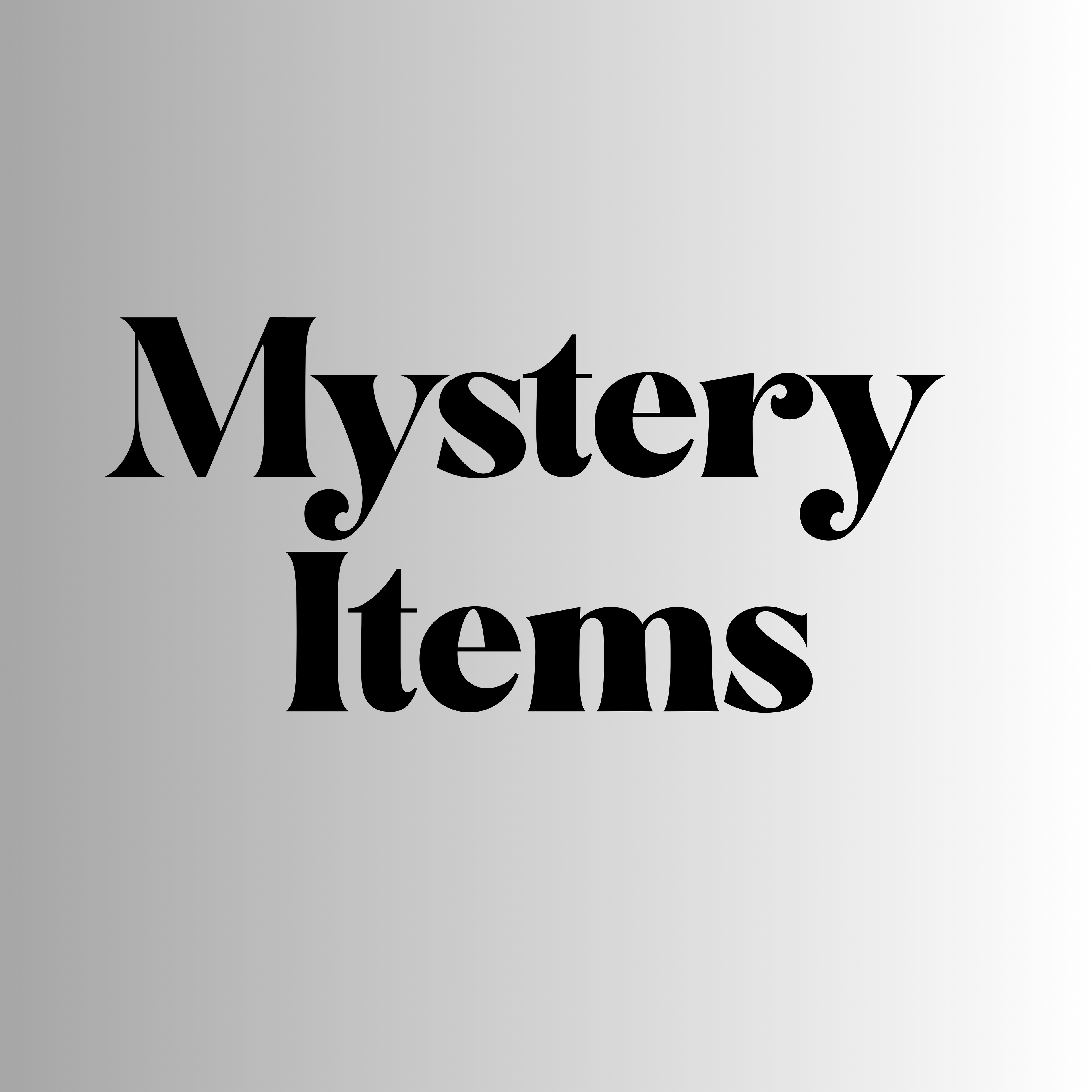 Mystery Items